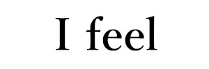 I feel（終刊）