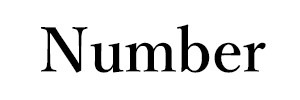 Number